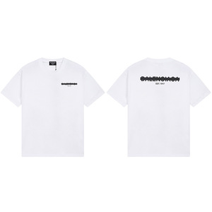 T-shirt da uomo <span class=keywords><strong>Balen</strong></span> 2026 OEM in maglia a tinta unita, stile atletico, leggera, traspirante, girocollo, manica corta, con logo stampato, MOQ basso - Product Image 1