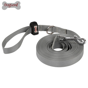 Custom Length <strong>Dog</strong> Training Collar Lead <strong>Leash</strong> Solid Pattern Nylon Cotton Pet Accessories Ribbon Decoration for <strong>Long</strong> <strong>Dog</strong> Tracking - Product Image 3