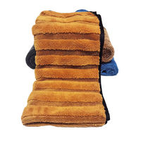 Serviette de séchage de voiture en peluche microfibre hybride 1200gsm poids lourd épais Premium Twist Pile Coral Fleece pour le nettoyage des détails de la voiture