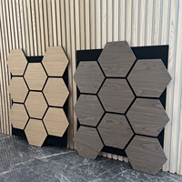 Nouveaux panneaux muraux acoustiques en bois d'armure, panneaux muraux décoratifs intérieurs, insonorisés, avec placage en bois