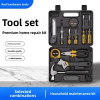 Kit d'outils de réparation quotidienne pour la maison Biwen, kit d'outils pour bricoleur familial comprenant des pinces à fil, un marteau, une clé et des pinces, fabriqué en Chine