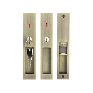 Indicateur de salle de bains, cavité de poche de confidentialité invisible, crochet de loquet double face, poignée de traction de chambre à coucher, <span class=keywords><strong>serrure</strong></span> de porte coulissante en bois - Product Image 1