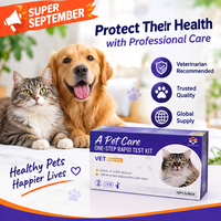 Kits de test sanguin rapide pour chats, soins des animaux de compagnie, tests vétérinaires rapides pour chats