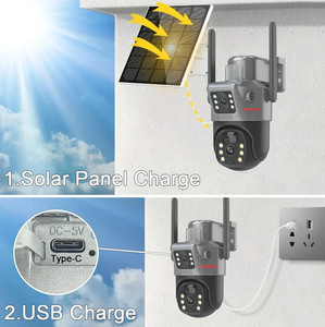 Q15 सौर-संचालित डुअल-लेंस कैमरा 4 जी/वाई-फाई कैमरा 4 जी/वाई-फाई कैमरा 4 जी/वाई-फाई कैमरा 4 जी/विफी कैमरा - Product Image 2