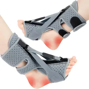 Upgrade 3 Adjustable Straps Foot Drop Ankle Brace Support Plantar Fasciitis Night Splint Relief Plantar Fasciitis