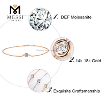 Messi — bijoux en or MS-163 pour hommes, bracelet de bateau solide 10k 14k 18k, 0.5