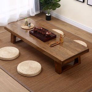 Table à thé en bois massif de style japonais, table basse zen faite à la main pour une utilisation en intérieur - Product Image 2