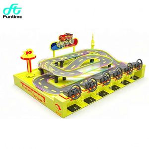 เครื่องเล่นรถแข่ง RC สแตนเลส 6 ที่นั่ง สนุก กำไรดี เหมาะสำหรับห้างสรรพสินค้า เกมแข่งรถสำหรับเด็ก ภาษาอังกฤษ - Product Image 2