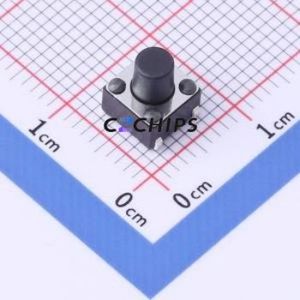 TS-1036U-A7B3-D2 Tactile Switch SMD,6x6mm Switch Single Pole Single Throw Round Button 2.5N Vertical Mount - Product Image 1