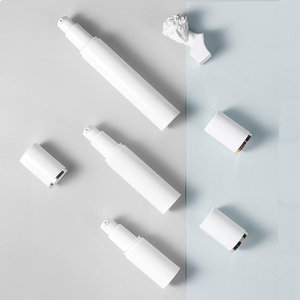 Luxury Eco-friendly 15ml 30ml 50ml Refillable Airless <b>Pump</b> PP Cylinder Shape Matte White Black Cosmetic Plastic <b>Bottles</b> - Product Image 1
