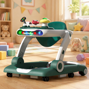 Marche-bébé multifonction 3 en 1, jouets éducatifs interactifs, marche-bébé réglable en hauteur, marche-bébé sauteur, vente en gros - Product Image 1