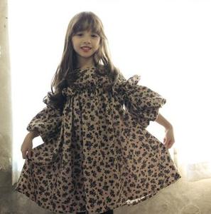 Vestidos Formales de Princesa con Lazo y Flores para Niñas, Diseño Nuevo al por Mayor 2017 - Product Image 1
