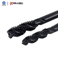 Grifo de flauta recta HSS, grifos de corte M6, grifo de tornillo en pulgadas, estándar métrico, paso fino grueso, grifo de máquina UNC para roscado de rosca