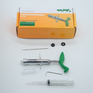Inyector veterinario de aves de corral para ganado, una aguja, <span class=keywords><strong>jeringa</strong></span> para la varicela, <span class=keywords><strong>dos</strong></span> <span class=keywords><strong>agujas</strong></span>, vacunador contra la viruela - Product Image 5