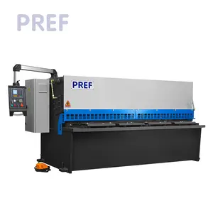 PREF QC-12K Carbon Steel Cutting Machine 6000mm CNC Shearing Machine with Estun NC System for 8mm 10mm 12mm Materials