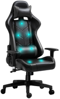 Chaise pivotante en cuir ergonomique, confortable et réglable en hauteur Chaise de jeu de course avec repose-pieds