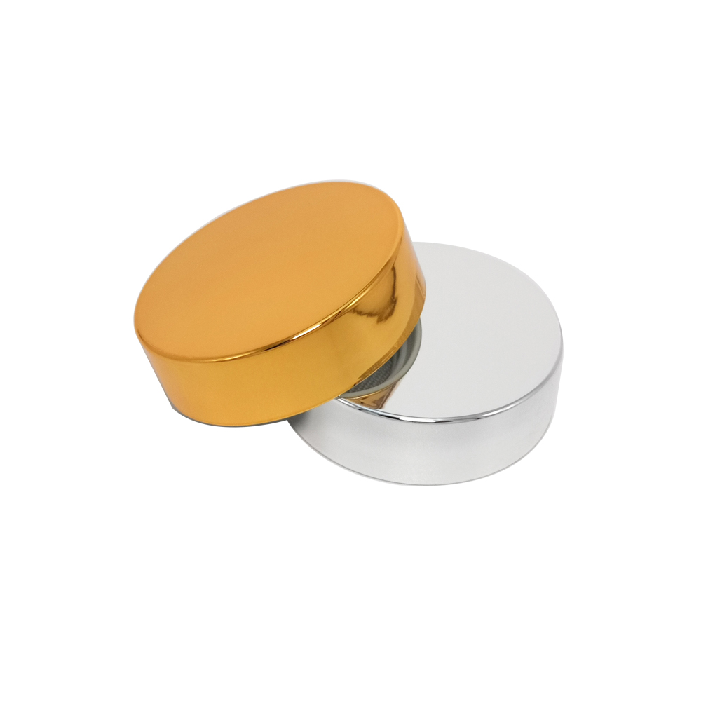 Silver Plastic Bottle Caps 38mm black capsule bottle lids with pet gasket 41mm abs glass cream jar covers
