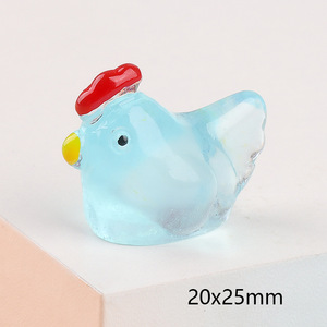 Three-dimensional Cute Tit DIY Dark Glowing Resin Ornament Miniature Hanging Jewelry <b>Acrylic</b> <b>Plastic</b> <b>Lucite</b> <b>Beads</b> Amulet - Product Image 5
