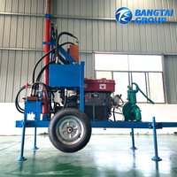 Machine de forage mobile hydraulique diesel pour puits d'eau, équipement pour l'approvisionnement en eau rural et les projets agricoles