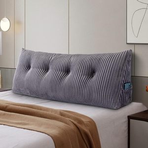 Backrest Positioning Support Long Large Headboard Wedge <strong>Pillow</strong> <strong>Bolster</strong> Triangular <strong>Bed</strong> Rest Reading <strong>Pillow</strong> for Sitting in <strong>Bed</strong> - Product Image 5