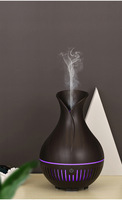 Diffuseur d'huiles essentielles USB, diffuseur d'arômes, 7 couleurs LED, parfum, lumière, grain de bois, humidificateur, diffuseur d'arômes