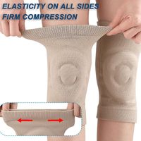 Genouillères de compression en silicone unisexe élastiques confortables pour le sport