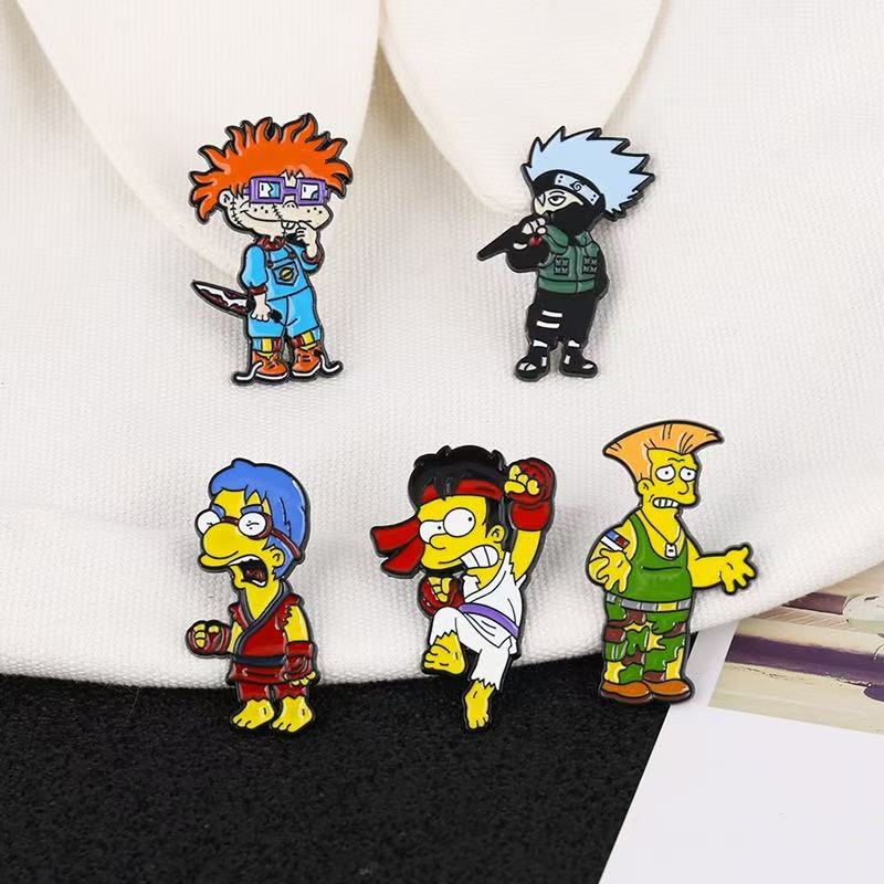 Custom Logo Pattern Cartoon Anime Character Metal for Lapel Pin Factory Sale Hard Soft Enamel Pin Craft