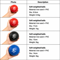 Ballon de musculation en PVC pour entraînement à domicile, souple, pour fitness, yoga, pilates, unisexe, portable, écologique, 0,5 kg