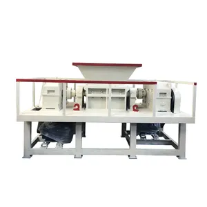 Waste tire ton bag plastic shredder machine iron sheet and iron pin shredding machine