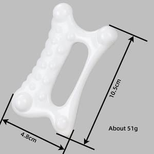 Circolazione sanguigna Gua Sha strumento di drenaggio linfatico bianco giada massaggio fisico raschiatura Gua Sha Board per il corpo facciale - Product Image 2