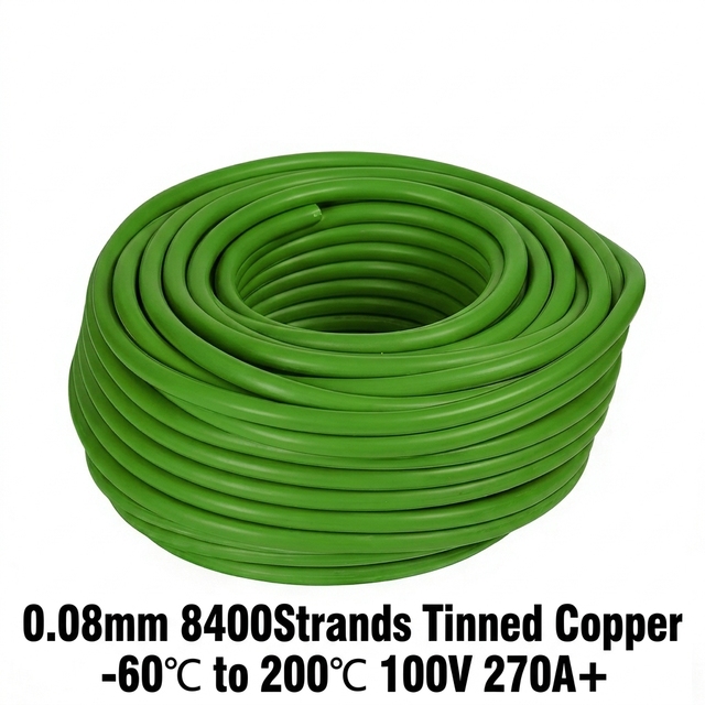UL3644 1AWG 42mm² Silicone Wire Flexible Tinned Copper Battery Cable 1000V 200C BESS Energy Storage Lead Automotive Wiring