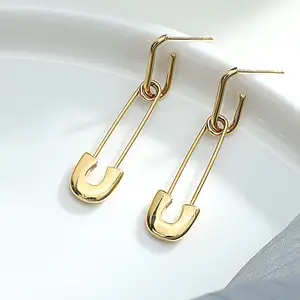 Phong Cách Hàn Quốc Nghĩa Ô Ruigang Phụ Kiện Bán Buôn Pin Hình Bông Tai Dangle