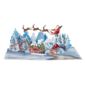 Cartes de voeux de Noël 3D artisanales en gros avec motifs de papier pop-up, cadeaux de vacances du Vietnam super vente - Product Image 5