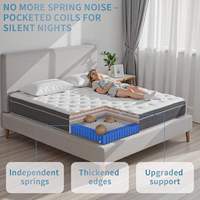 Matelas en mousse à mémoire de forme orthopédique compressé haute élasticité 160x200cm certifié pour la vente en gros, idéal pour la maison et les chambres d'hôtel