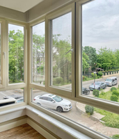 Ventanas Corredizas de Diseño Moderno con Rotura de Puente Térmico, Ventanas de Aluminio Ignífugas con Vidrio Resistente al Fuego