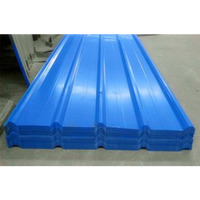 Tôle d'acier galvanisée ondulée bleu océan Ral5015, revêtue de couleur, en acier PPGI pour toiture