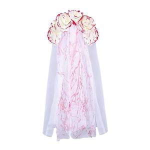 Nuevo Velo Sangriento de Novia Fantasma con Pinzas para el Cabello y Máscara, Accesorios de Disfraz para Festival de Halloween y Artículos de Fiesta, Venta al por Mayor Transfronteriza - Product Image 1