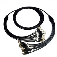 Kabel Optik Fleksibel Drag Chain LC Field armor TPU Single-mode 12 Core Tahan Api Tahan Air Komunikasi Lapangan