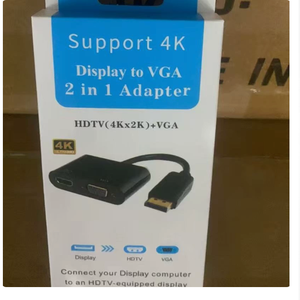 Docking Station HUB 2-in-1 da <span class=keywords><strong>DP</strong></span> a <span class=keywords><strong>HDMI</strong></span> e VGA, Compatibile con PC, Laptop e Interfacce <span class=keywords><strong>DP</strong></span> - Product Image 5