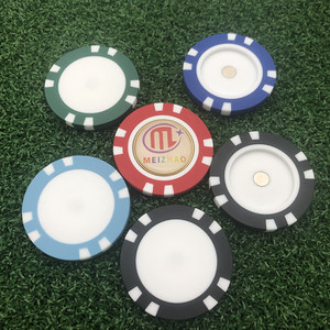 Sẵn Sàng Vận Chuyển Màu Sắc Logo In 40Mm Độc Đáo Từ Tính Trống Phụ Kiện Chơi Golf Chip Nam Châm Đánh Dấu Bóng Golf - Product Image 3