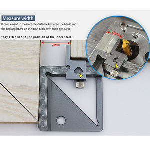 Misuratore di Altezza e Profondità in Lega di Alluminio per Fai-da-Te, Strumento di Misurazione per Sega da Tavolo per Lavorazione del Legno - Product Image 2