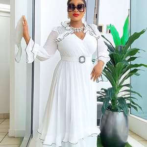 Low Price Ankara and Chiffon Dresses Two-Piece Set Option | Alibaba.com
