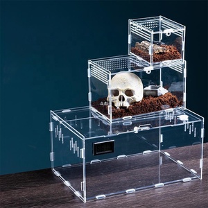 Enceinte en acrylique de style Muilt Boîte d'élevage Terrarium Cage pour reptiles pour grenouille Araignée Insecte Gecko - Product Image 2