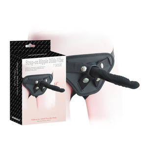 Aphrodisia 5,5-Zoll-Gurt auf Ripple Dildo 7-Modus Leistungs starke Vibration Wasserdicht mit Silikon-Sexspielzeug mit starker Saug basis - Product Image 1