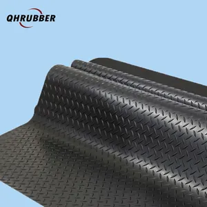 Different Thickness Anti-skid Skid-proof Slip-resistant Rubber Flooring Paving Anti-slip Rubber Mat Non-slip Rubber Sheet Roll