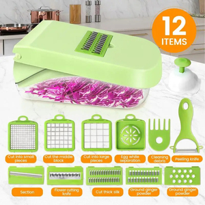 Coupe-légumes multifonctionnel en acier et PP pour la cuisine et le service – Vente en gros - Product Image 4