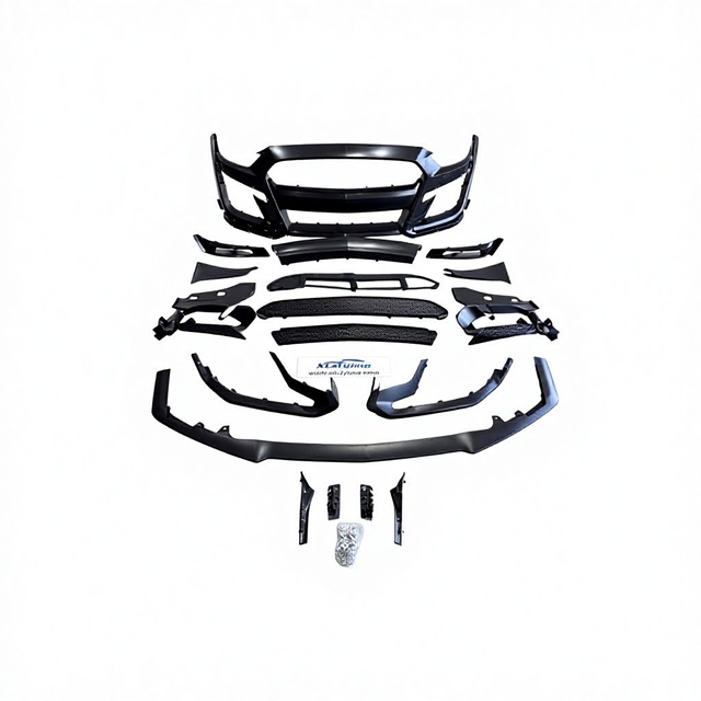 XLstyling Car Conversion Upgrade Facelift Body Kit Front Bumper Lip for Mustang 15-17 GT500
