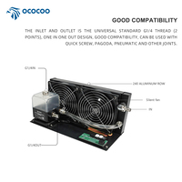 Kit de refroidissement liquide OCOCOO 240 mm à double ventilateur avec réservoir transparent, pompe intégrée, stable, ultra silencieux, équipement PC de laboratoire