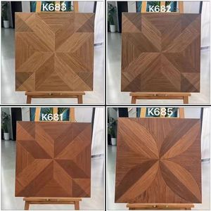 Baldosas de Cerámica con Diseño de Madera Versailles Francesa, 600x600mm, Acabado Mate Antideslizante para Sala de Estar, Comedor, Patio y Dormitorio - Product Image 4