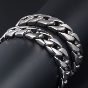 Men's Titanium Steel Bracelet Chain Geometric Design Fashion Jewelry CE473 - Product Image 1